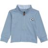 Mud Pie Toddler Boy Farm Icon Quarter Zip Pullover(Blue)