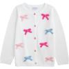 Mud Pie Toddler Girl Rainbow Bow Cardigan