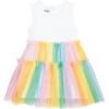 Mud Pie Toddler Girl Rainbow Ombre Tutu Tank Dress