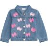 Mud Pie Toddler Girl Tulle Bow Denim Jacket