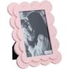 Mud Pie White Scallop Wood Frame(Pink)