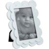 Mud Pie White Scallop Wood Frame(White)