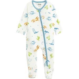 Mud Pie Baby Boy Blue Horse Zip Sleeper