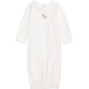 Mud Pie Baby Boy Polka Dot Rocking Horse Gown