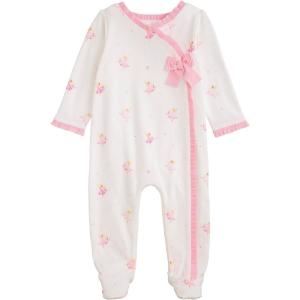 Mud Pie Baby Girl Ballet Sleeper(White)