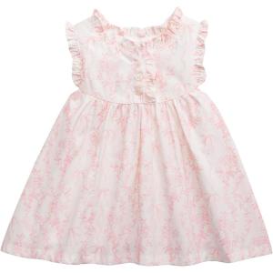 Mud Pie Baby Girl Pink Toile Print Dress