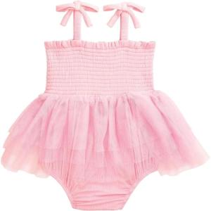 Mud Pie Baby Girl Pink Tutu Crawler