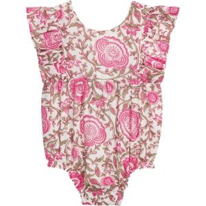 Mud Pie Baby Girl Printed Bubble(Pink Floral)