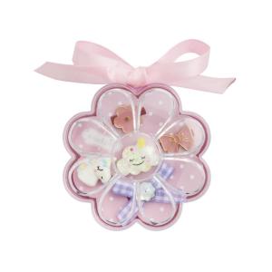 Mud Pie Kids’ Flower Ring Set(Light/Pastel Pink)