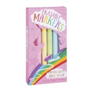 Mud Pie Kids’ Rocket Erasable Marker Set(Pink)