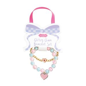 Mud Pie Kids’ Unicorn Glitzy Glam Bracelet Set(Blue)