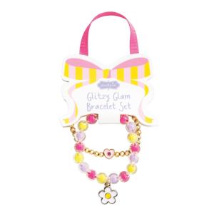 Mud Pie Kids’ Unicorn Glitzy Glam Bracelet Set(Yellow)