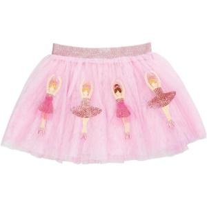 Mud Pie Toddler Girl Ballerina Tutu(Bright Pink Ballerina)