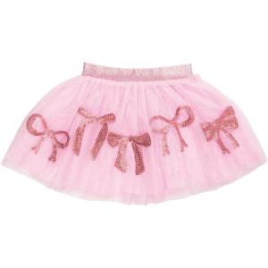 Mud Pie Toddler Girl Ballerina Tutu(Pink Bows)