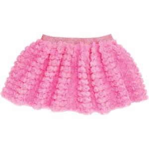 Mud Pie Toddler Girl Flower Flutter Tutu(Bright Pink)