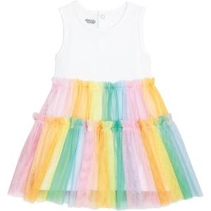 Mud Pie Toddler Girl Rainbow Ombre Tutu Tank Dress