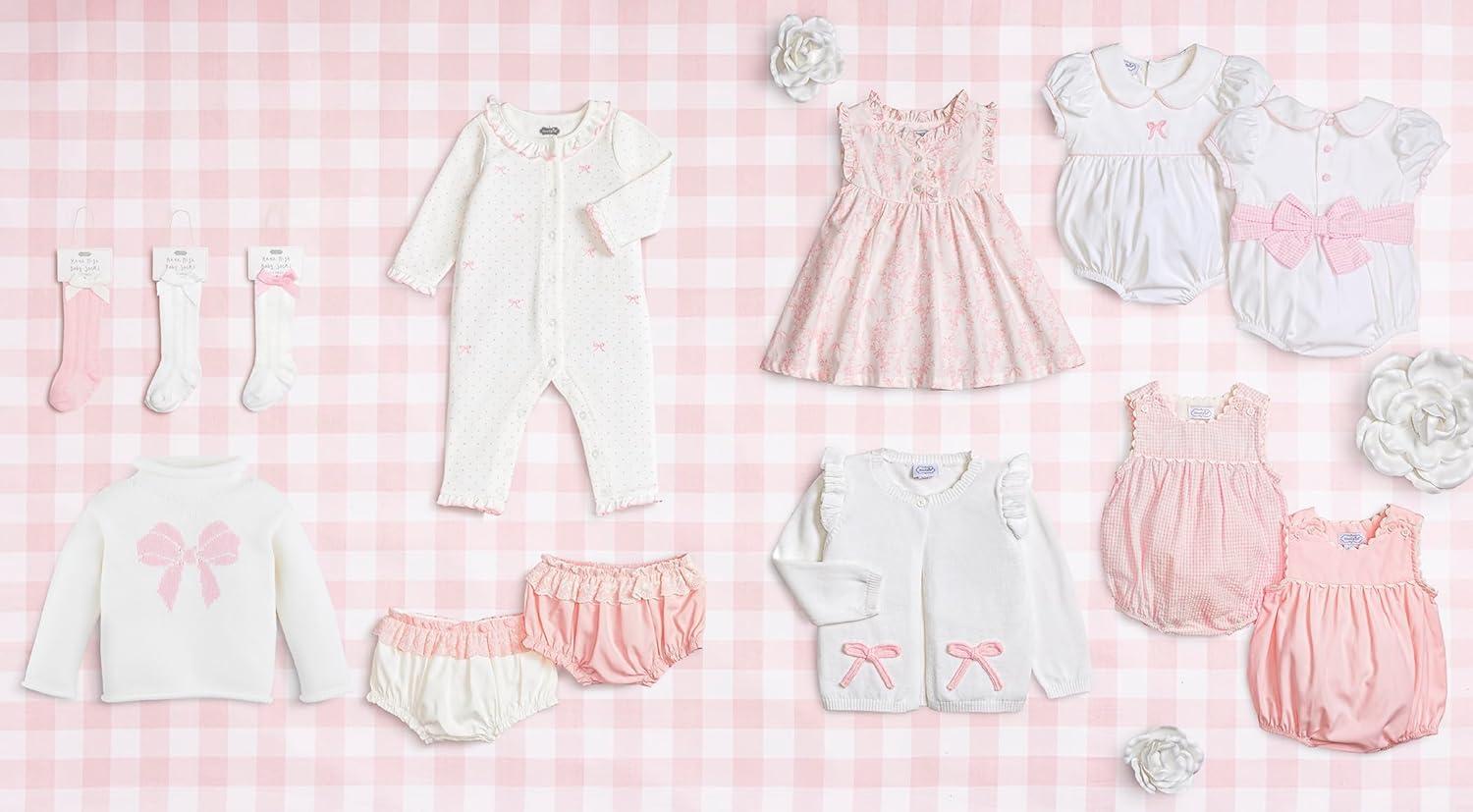 image:imageMud Pie Baby Girl Embroidered Bow One Piece