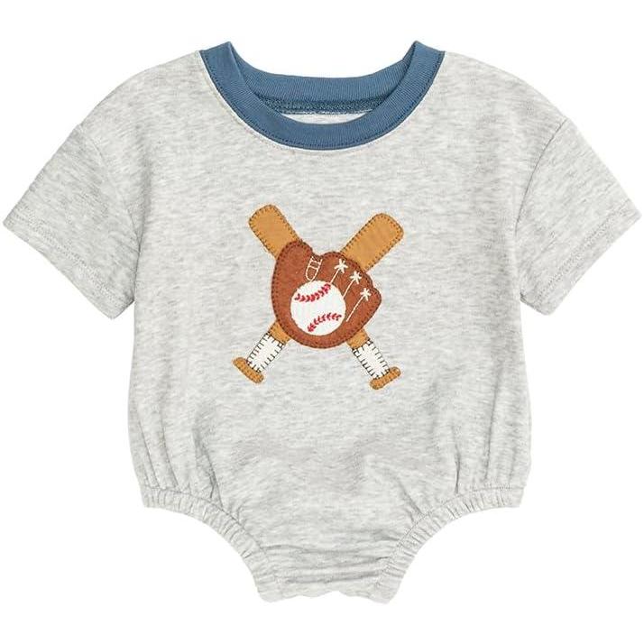 image:imageMud Pie Baby Boy Baseball Tshirt BubbleGrey