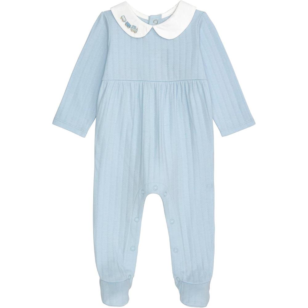 image:imageMud Pie Baby Boy Blue Layette Train Sleeper