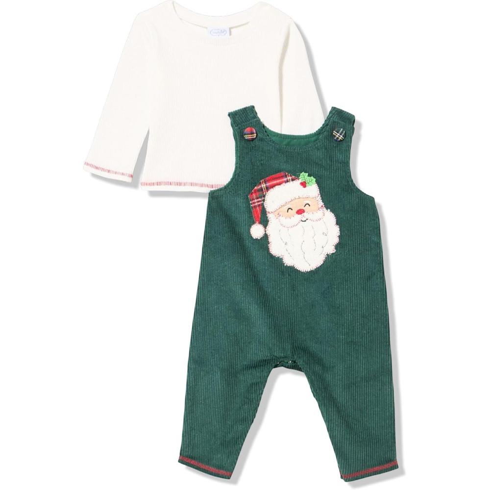 image:imageMud Pie Baby Boys Mud Pie Kids Christmas Santa Cord Longall SetGreen