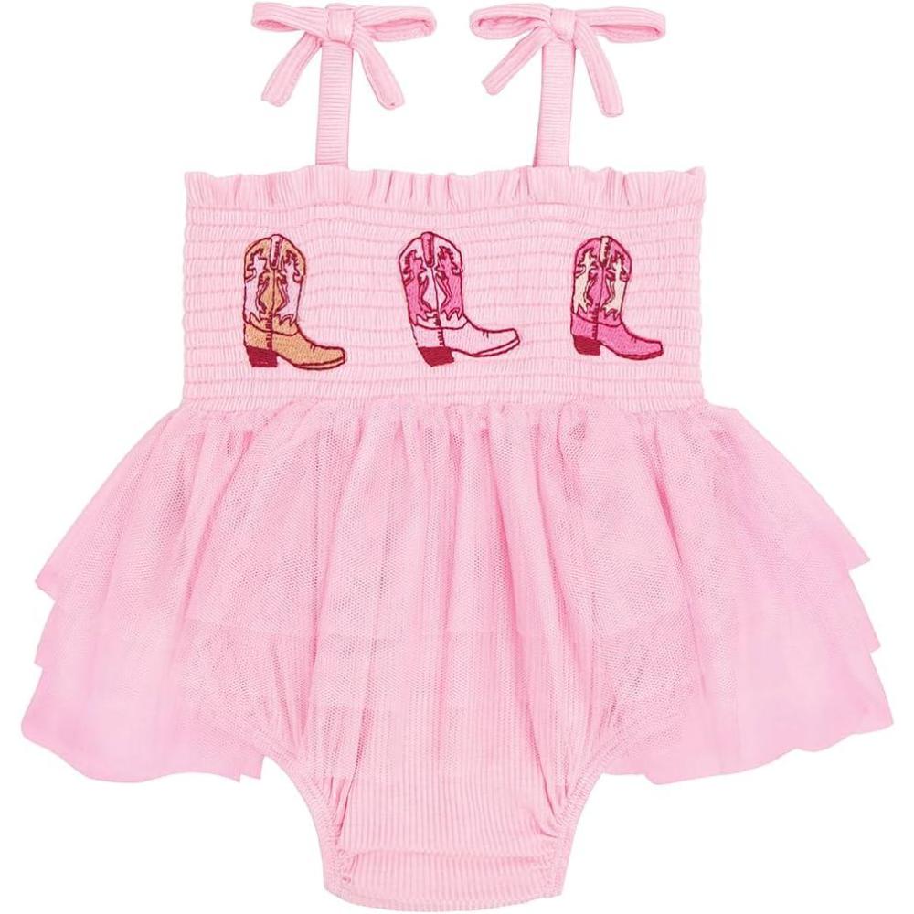 image:imageMud Pie Baby Girl Boots Tutu Crawler