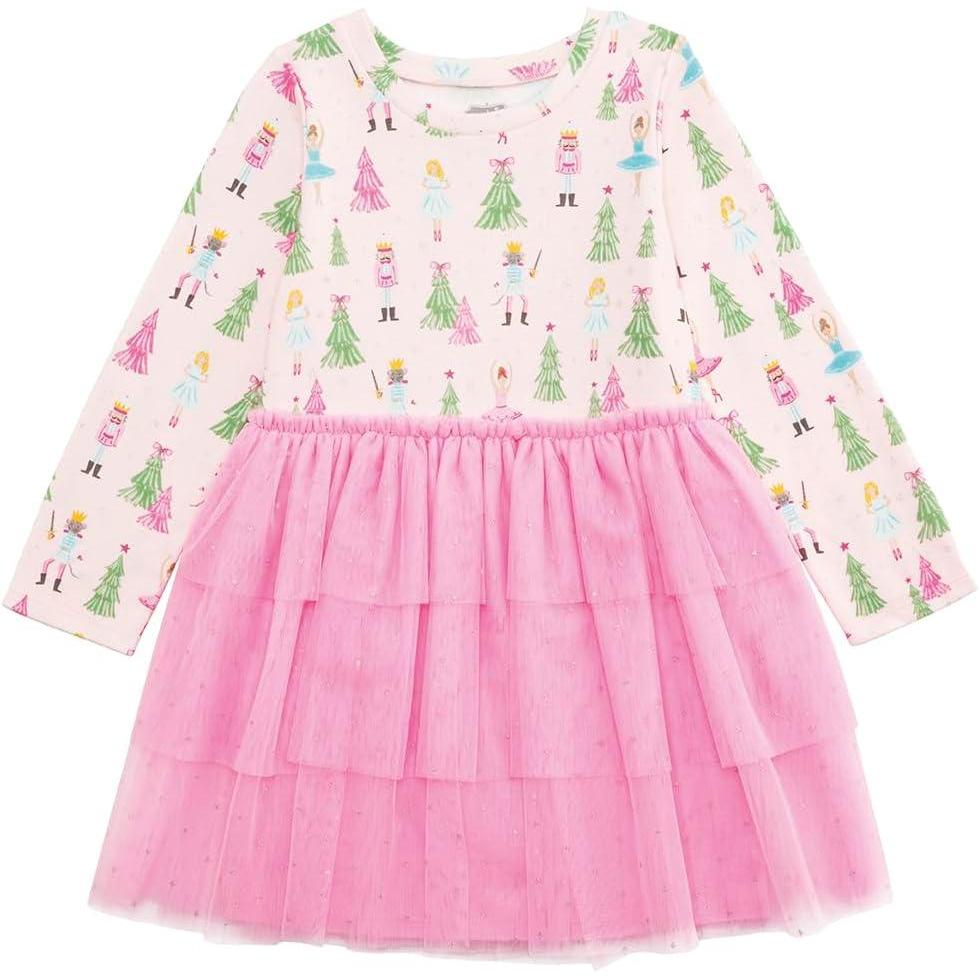 image:imageMud Pie Baby Girls Mud Pie Kids Christmas Nutcracker Print Tutu DressPink