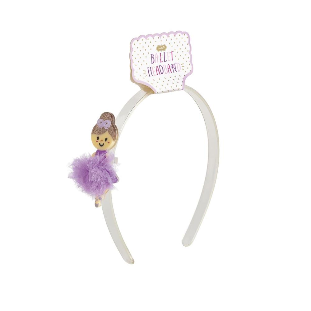 image:imageMud Pie Girls Kids Ballet Acrylic Headband Dark Pink One Size Fits MostPurple