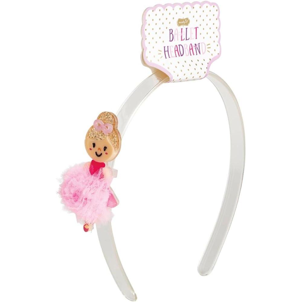 image:imageMud Pie Girls Kids Ballet Acrylic Headband Pink One Size Fits Most