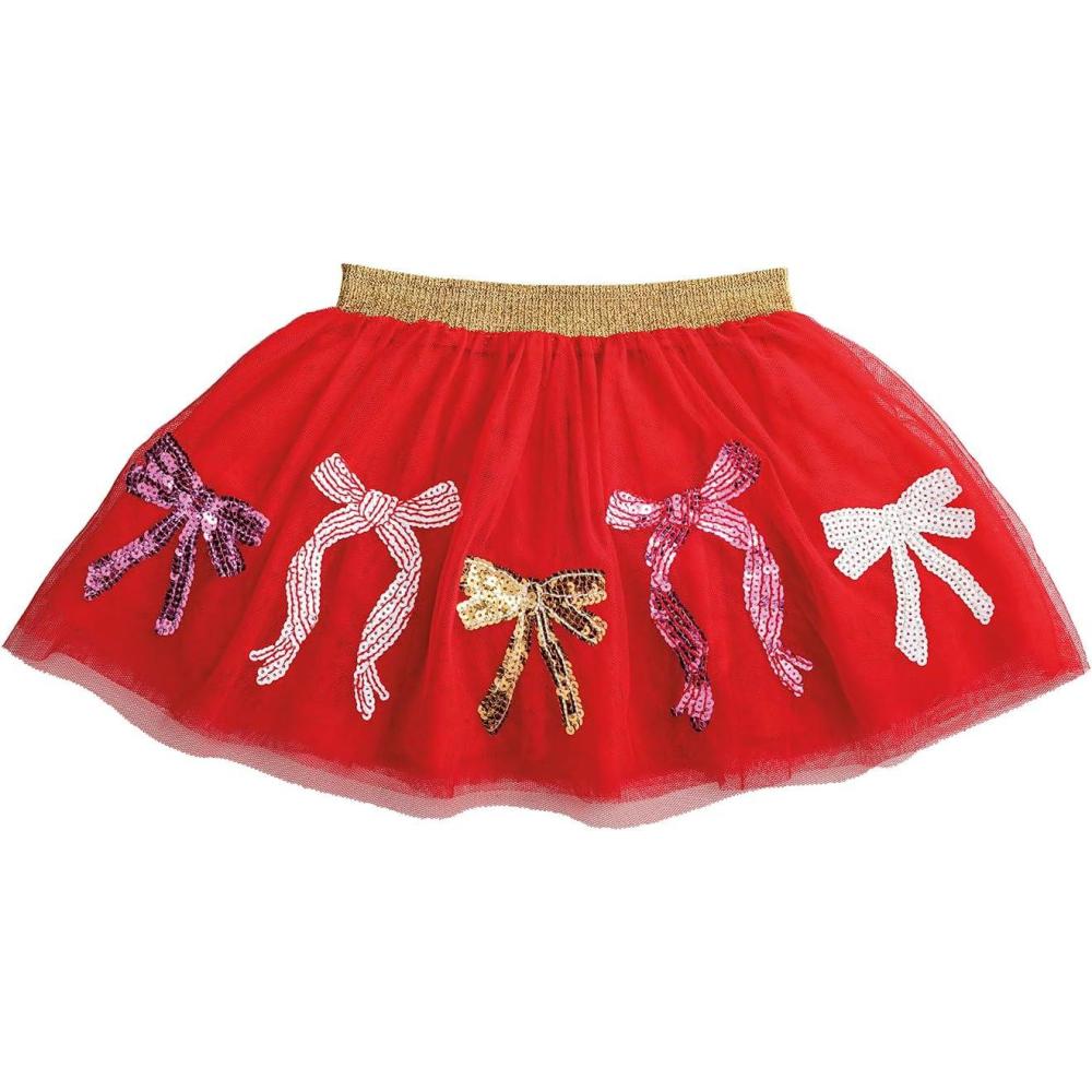 image:imageMud Pie Girls Mud Pie Kids Multi Bow Sequin TutuRed