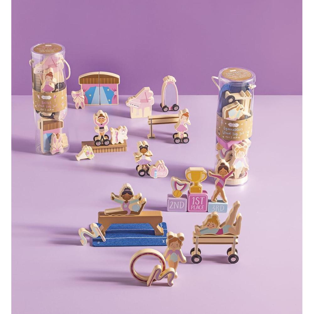 image:imageMud Pie Kids Ballet Wood Toy Set