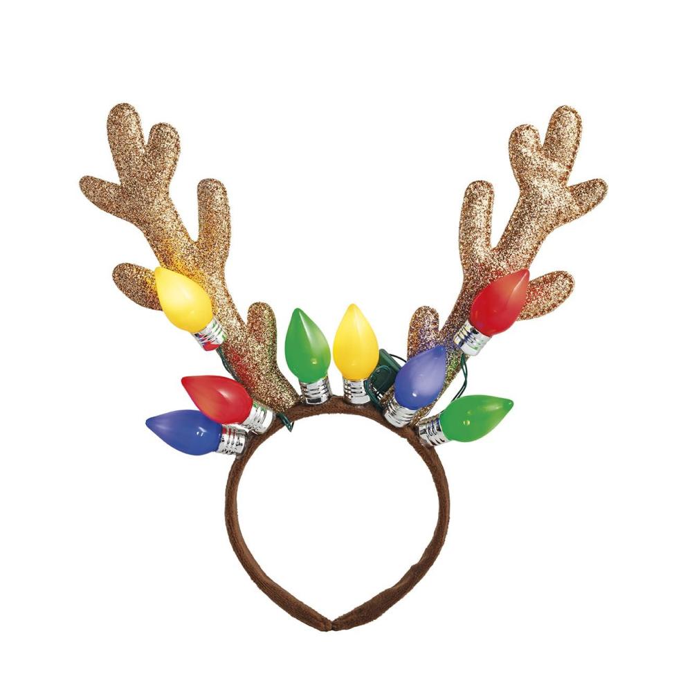 image:imageMud Pie Kids Christmas Gold Light Up HeadbandsGold