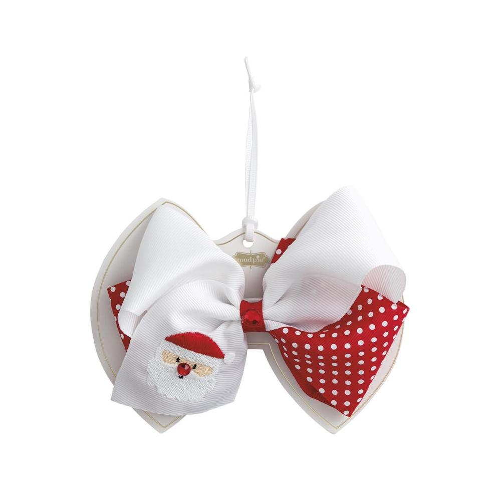 image:imageMud Pie Kids Christmas Reindeer Embroidered BowsRed