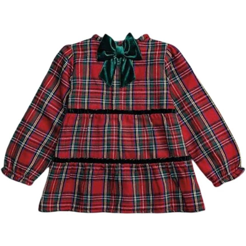 image:imageMud Pie Kids Christmas Tartan Tier Tunic And Legging Set