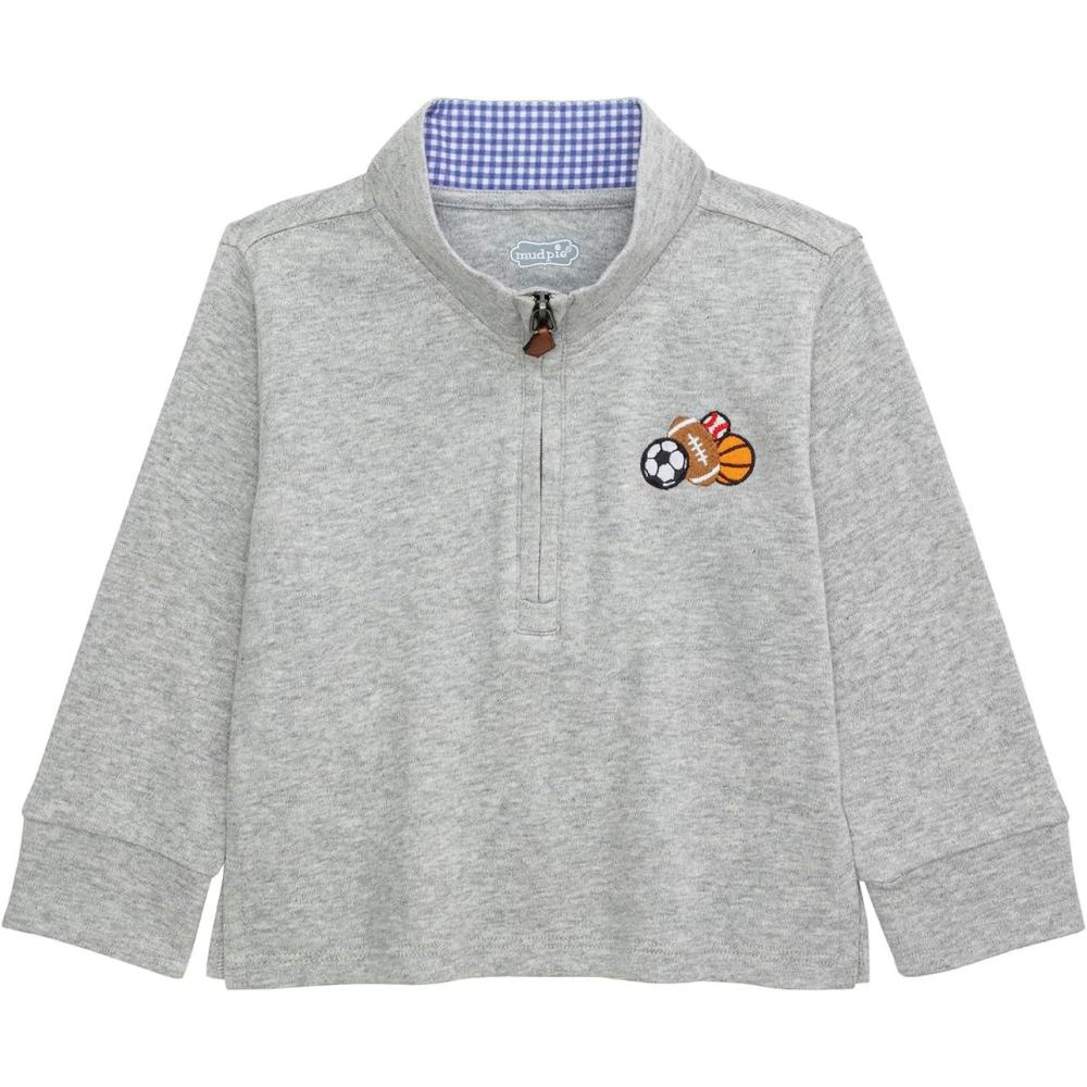 image:imageMud Pie Toddler Boy Sports Quarter Zip Pullover