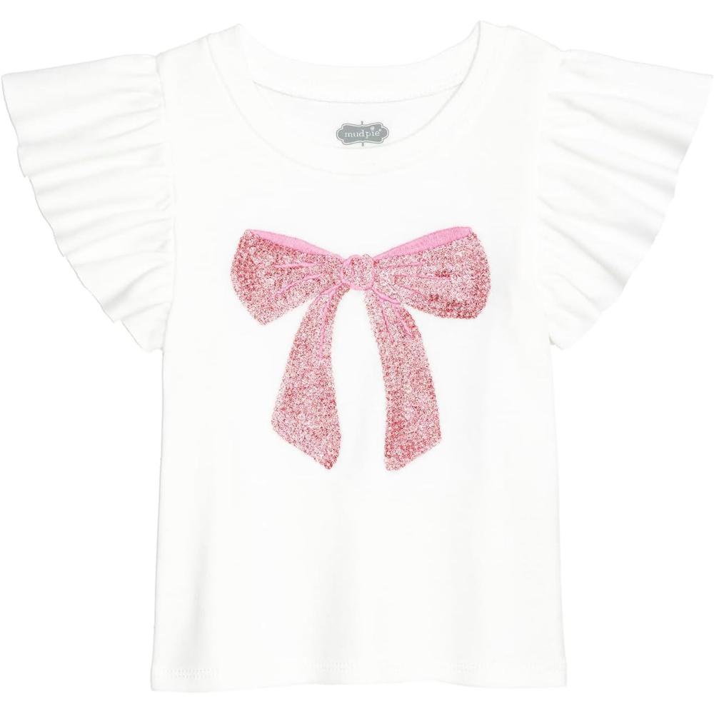 image:imageMud Pie Toddler Girl Dance Ruffle TeeWhite