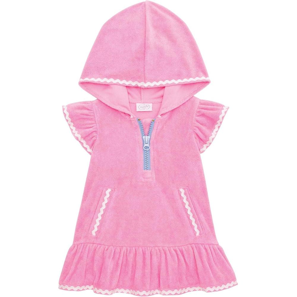 image:imageMud Pie Toddler Girl Pink RIC Rac Zip Cover Up