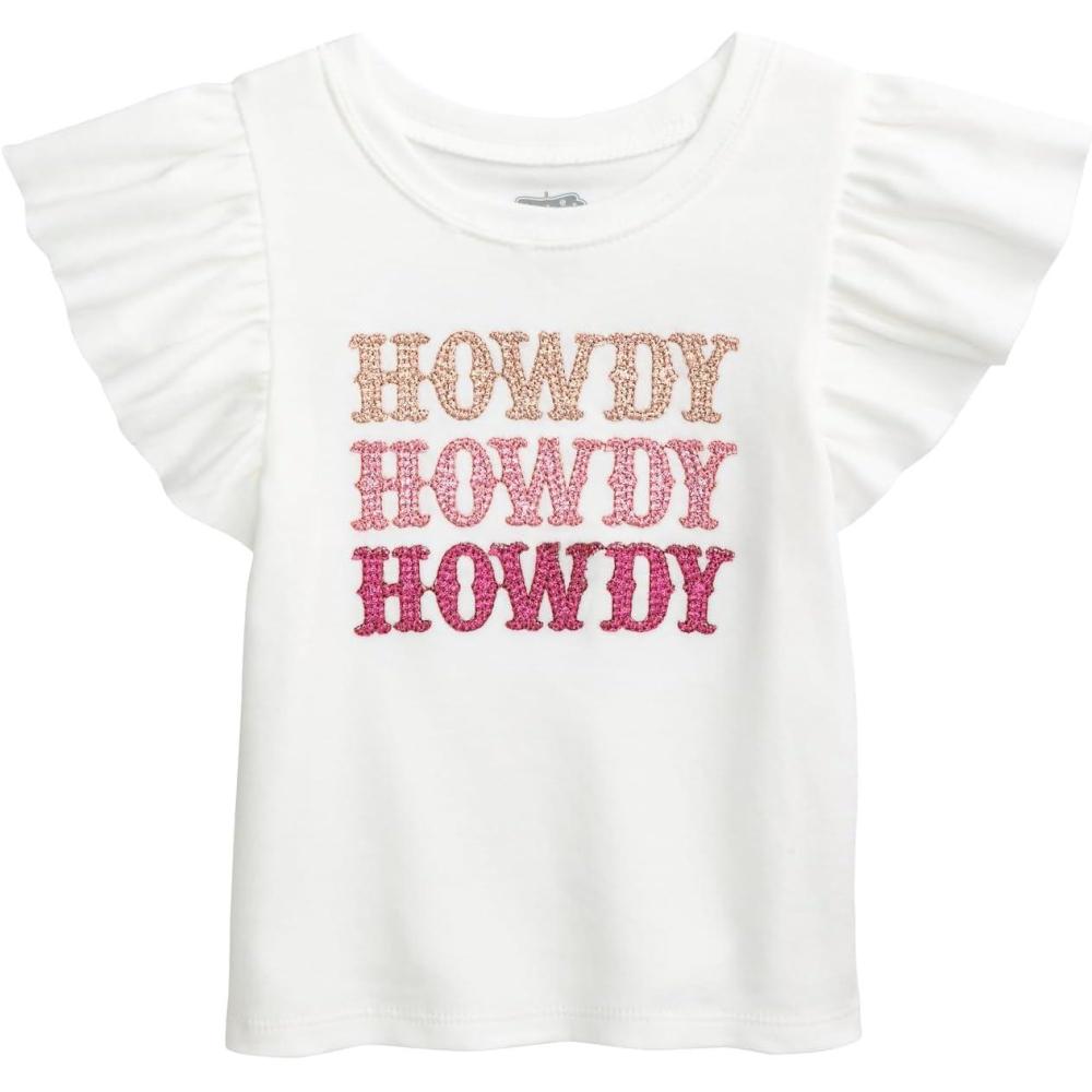 image:imageMud Pie Toddler Girl Western Glitter TeePink