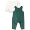 Mud Pie Baby Boys’ Mud Pie Kids Christmas Santa Cord Longall Set(Green)