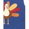 Mud Pie Baby Boys’ Mud Pie Kids Thanksgiving Navy Turkey Longall(Blue)