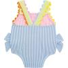 Mud Pie Baby Girl Baby Seersucker Bow One Piece Swimsuit