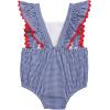 Mud Pie Baby Girl Gingham Ric Rac Bubble And Headband
