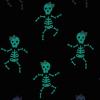 Mud Pie Girls’ Girl Halloween Skeleton Glow Pjs(Black)