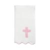 Mud Pie Kids’ Pink Cross Chenille Blanket