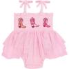 Mud Pie Baby Girl Boots Tutu Crawler