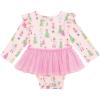 Mud Pie Baby Girls’ Mud Pie Kids Christmas Nutcracker Print Tutu Crawler(Pink)