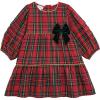 Mud Pie Baby Girls’ Mud Pie Kids Christmas Tartan Tier Dress(Red)