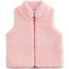 Mud Pie Baby Girls’ Mud Pie Kids Girl Fur Zip Vest(Pink)