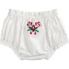Mud Pie Baby Mud Pie Baby Christmas Diaper Cover(White)