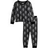 Mud Pie Boys’ Boy Halloween Skeleton Glow Pjs(Grey)