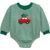Mud Pie Boys Kids Christmas Crochet Car Sweatshirt Bubble(Green)
